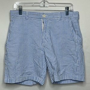 Vineyard Vines Blue and White Breaker Shorts Size 32